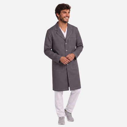 Bata Larga Pespunte Hombre | 3 Pockets