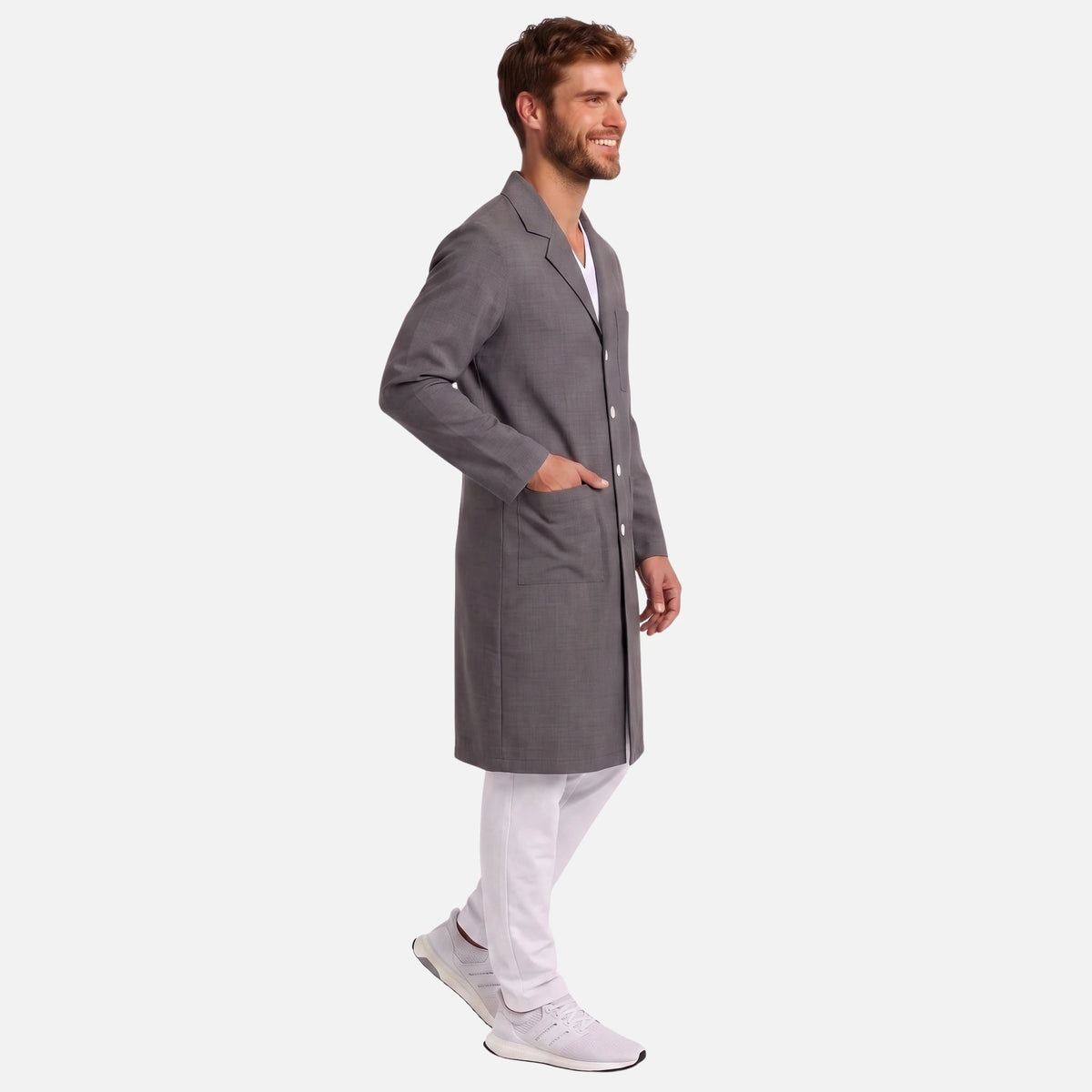 Bata Larga Essential Hombre | 3 Pockets