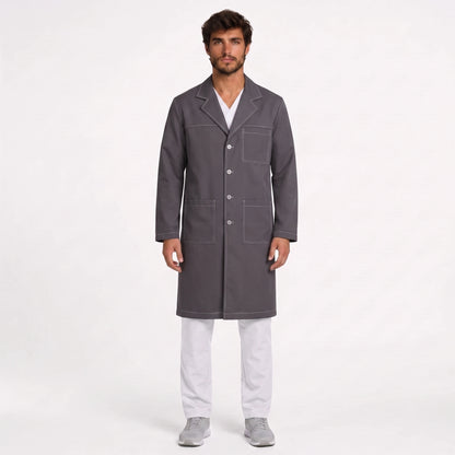 Bata Larga Pespunte Hombre | 3 Pockets