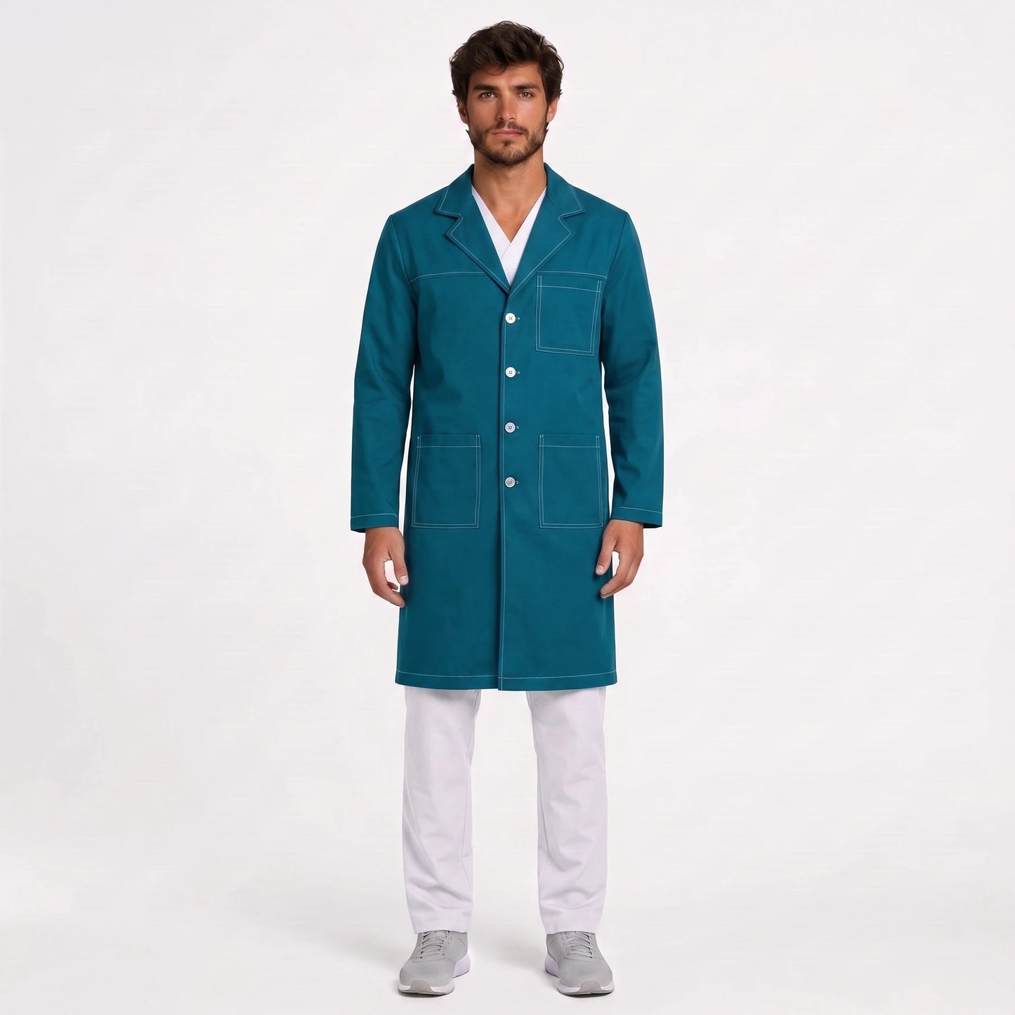 Bata Larga Pespunte Hombre | 3 Pockets