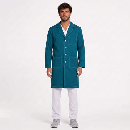 Bata Larga Pespunte Hombre | 3 Pockets