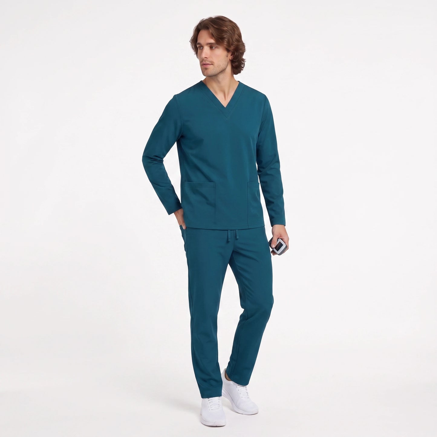 Top Manga Larga Hombre | 2 Pockets