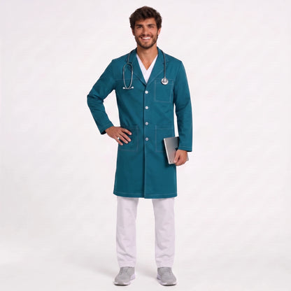 Bata Larga Pespunte Hombre | 3 Pockets