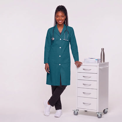 Bata Larga Essential Mujer | 3 Pockets