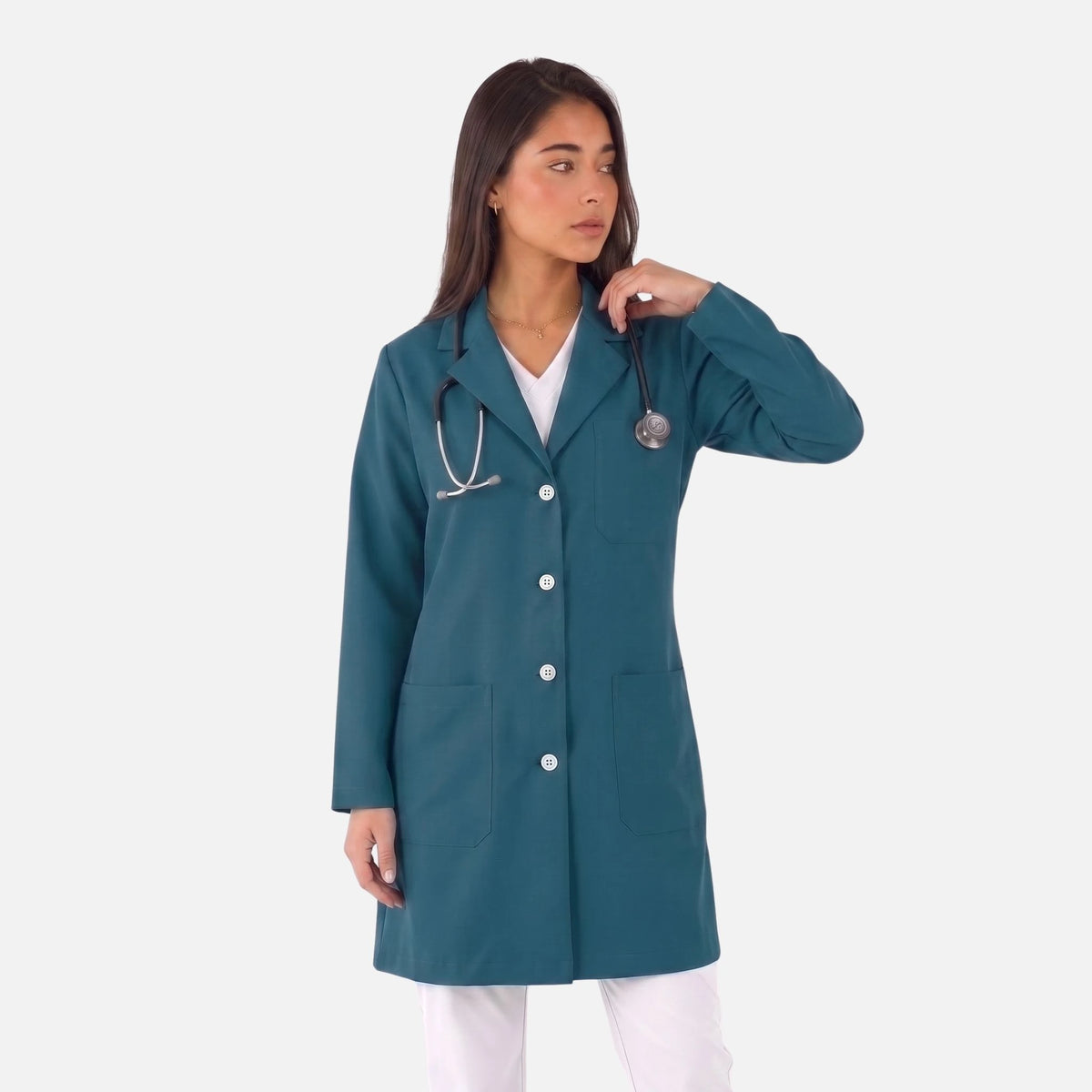Bata Corta Essential Mujer | 3 Pockets