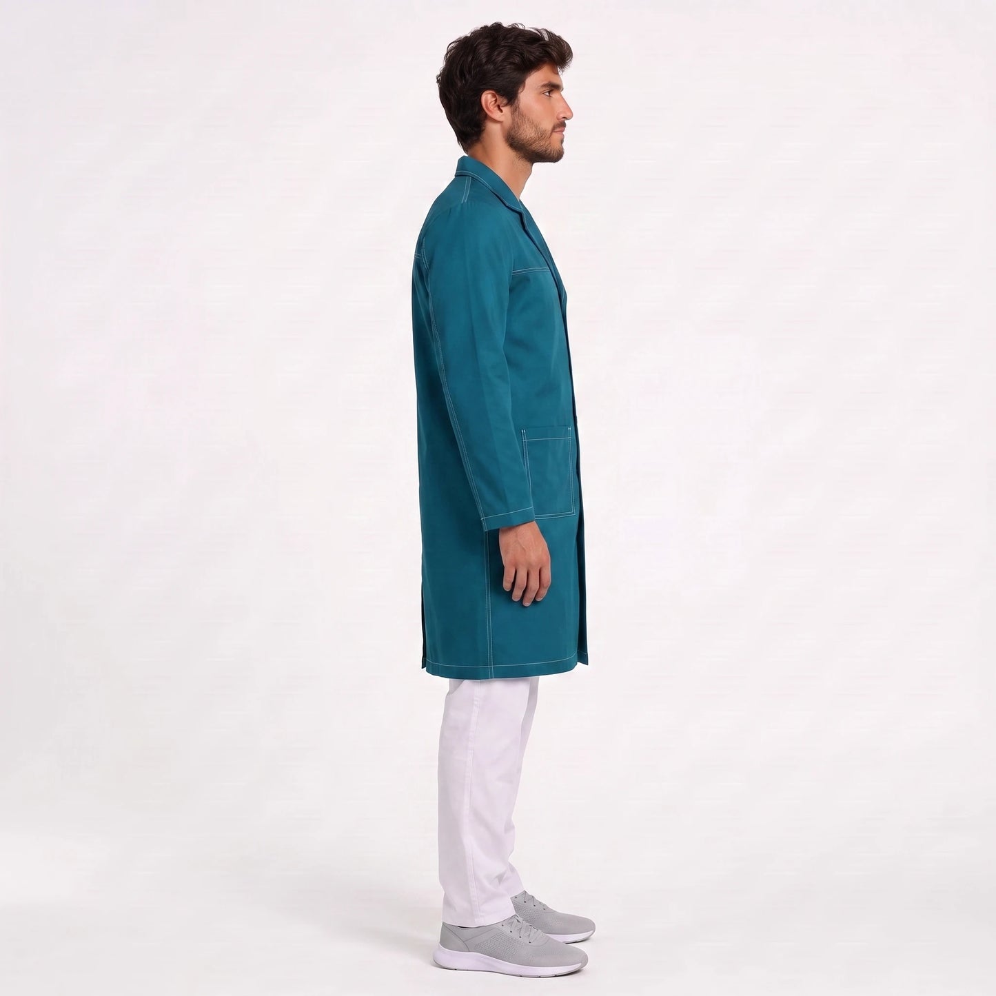 Bata Larga Pespunte Hombre | 3 Pockets