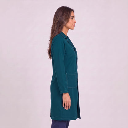 Bata Larga Prepunte Mujer | 3 Pockets
