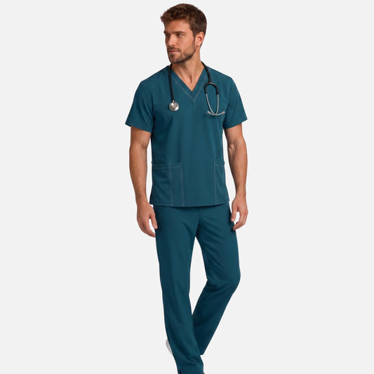 Conjunto Pespunte Hombre | Pantalón Recto 3 Pockets