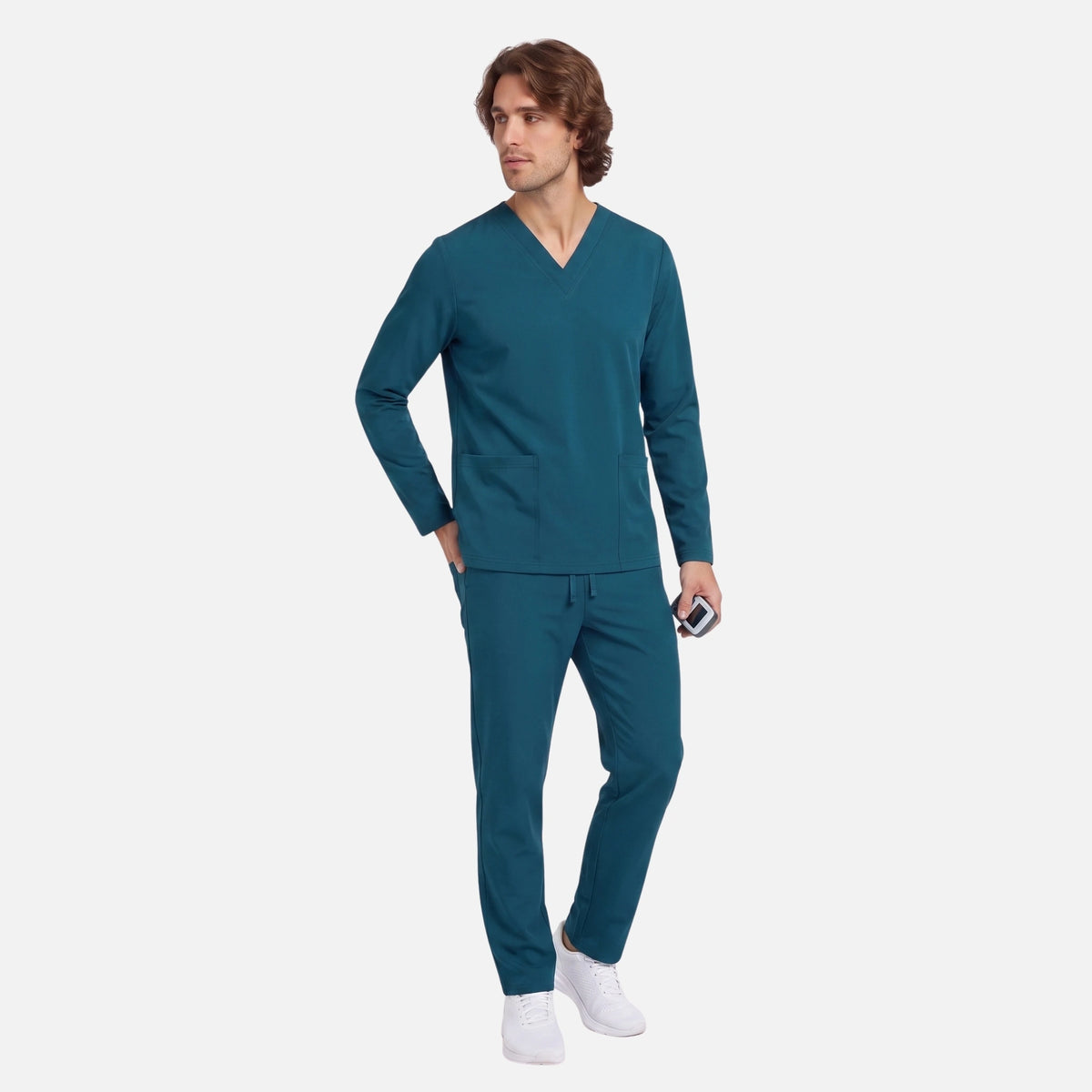 Top Manga Larga Hombre | 2 Pockets