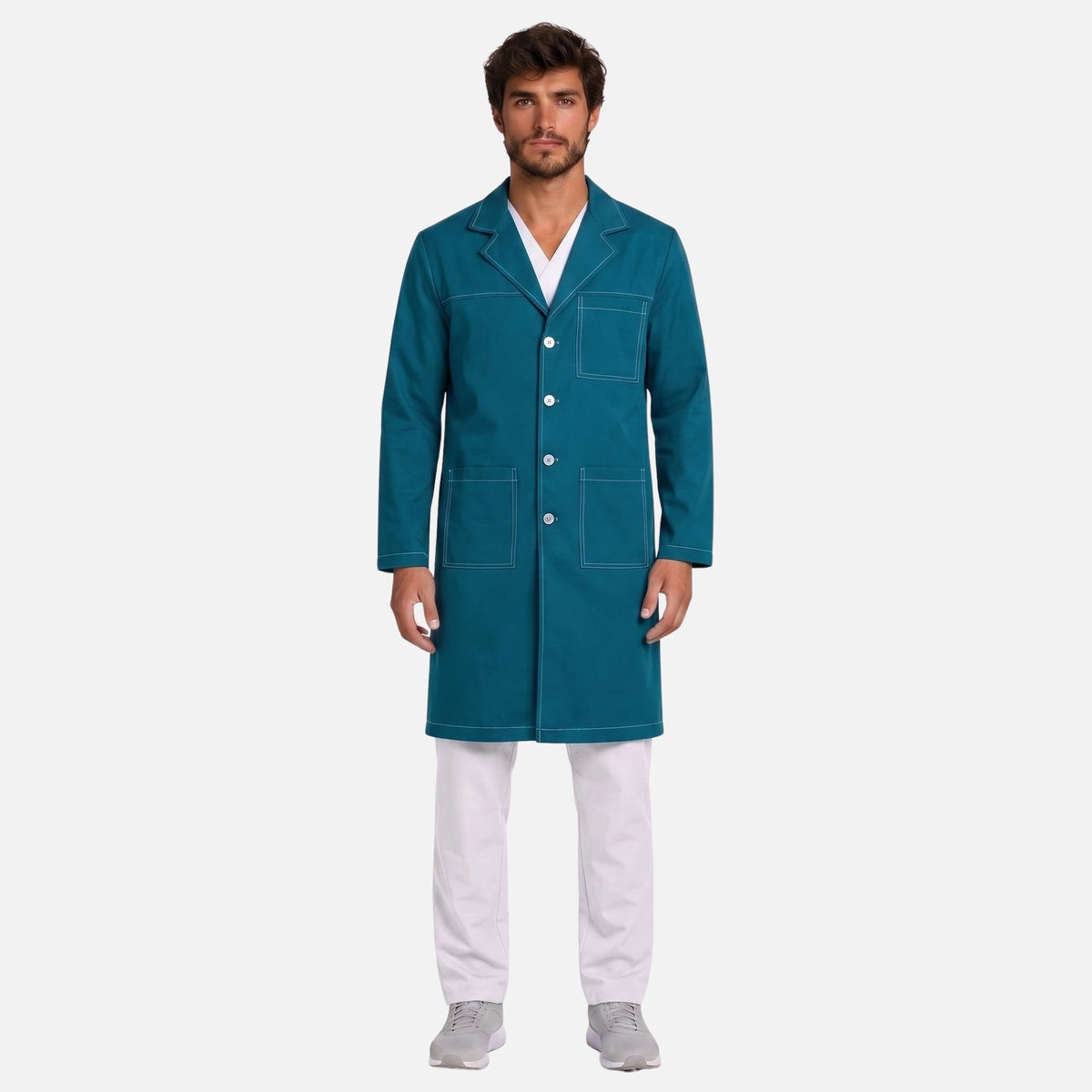 Bata Larga Pespunte Hombre | 3 Pockets