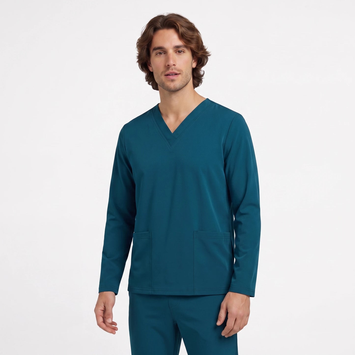 Top Manga Larga Hombre | 2 Pockets