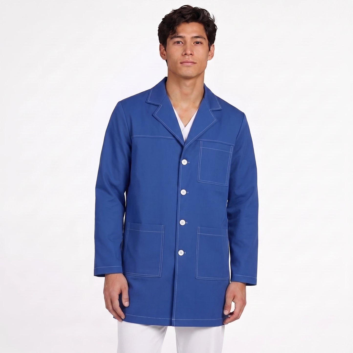 Bata Corta Pespunte Hombre | 3 Pockets