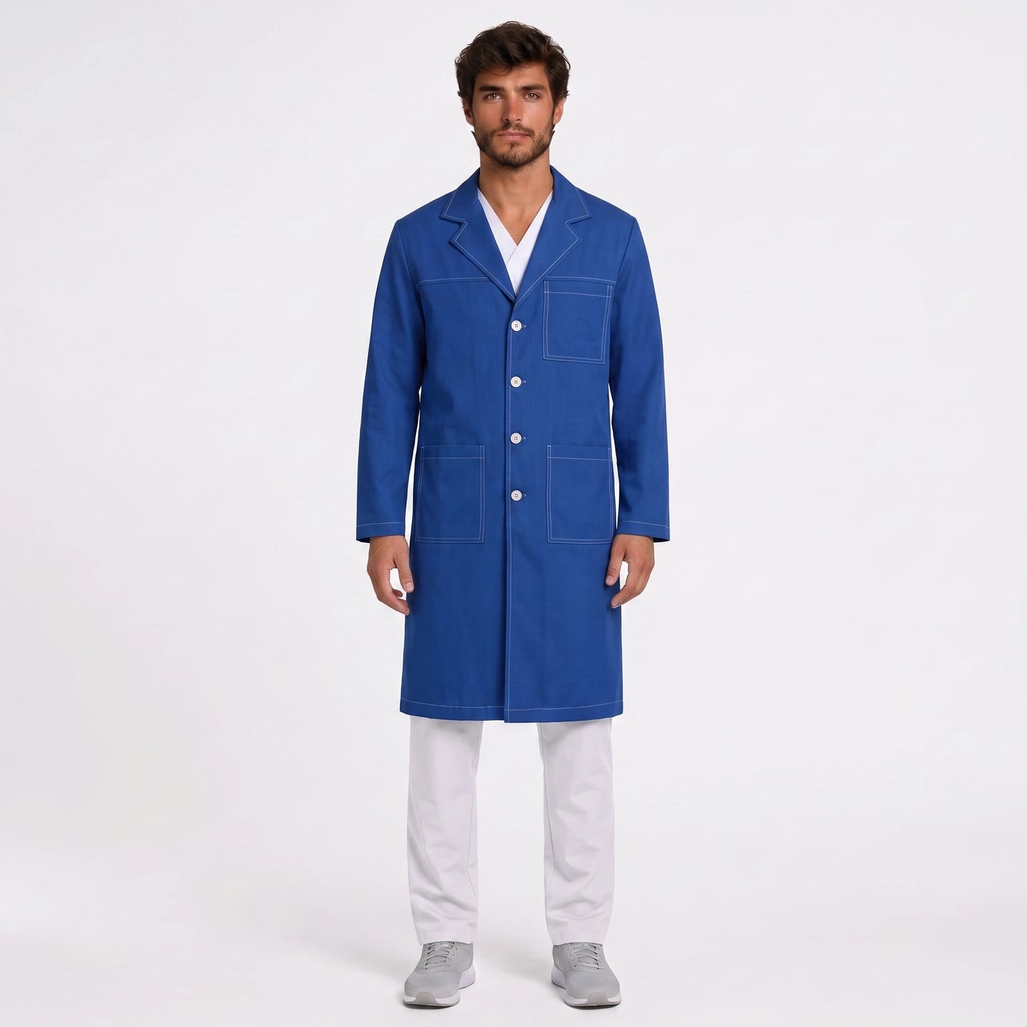 Bata Larga Pespunte Hombre | 3 Pockets