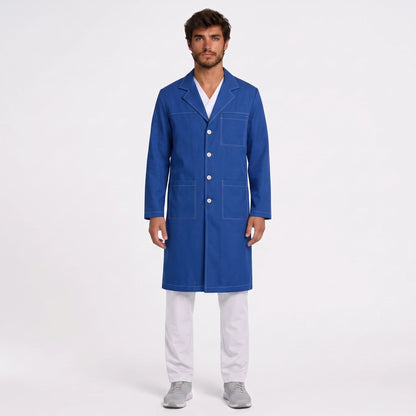 Bata Larga Pespunte Hombre | 3 Pockets