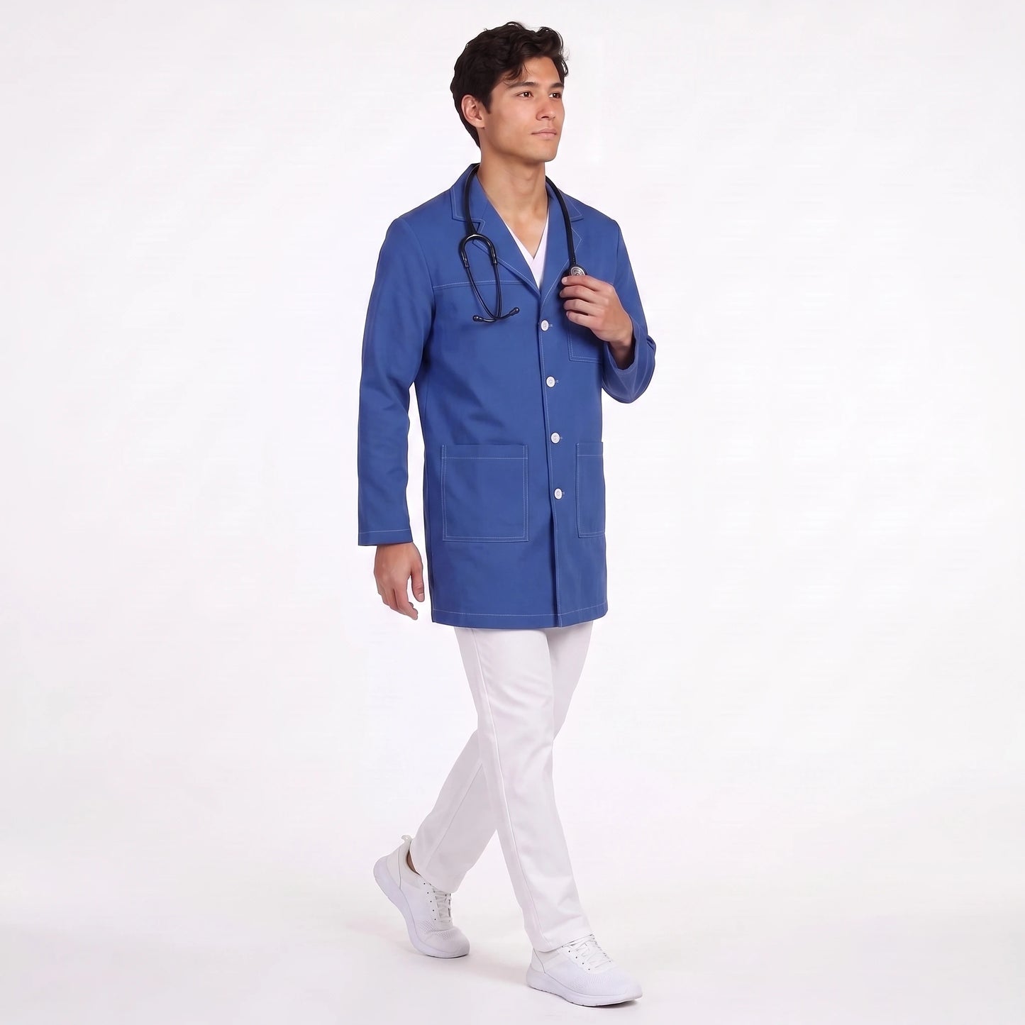 Bata Corta Pespunte Hombre | 3 Pockets