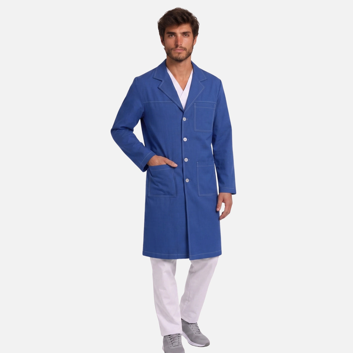 Bata Larga Pespunte Hombre | 3 Pockets