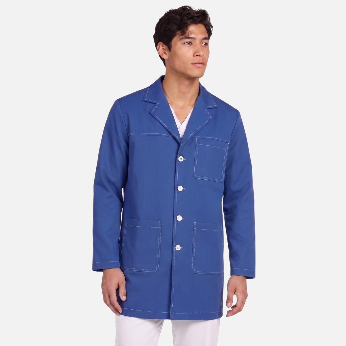 Bata Corta Pespunte Hombre | 3 Pockets