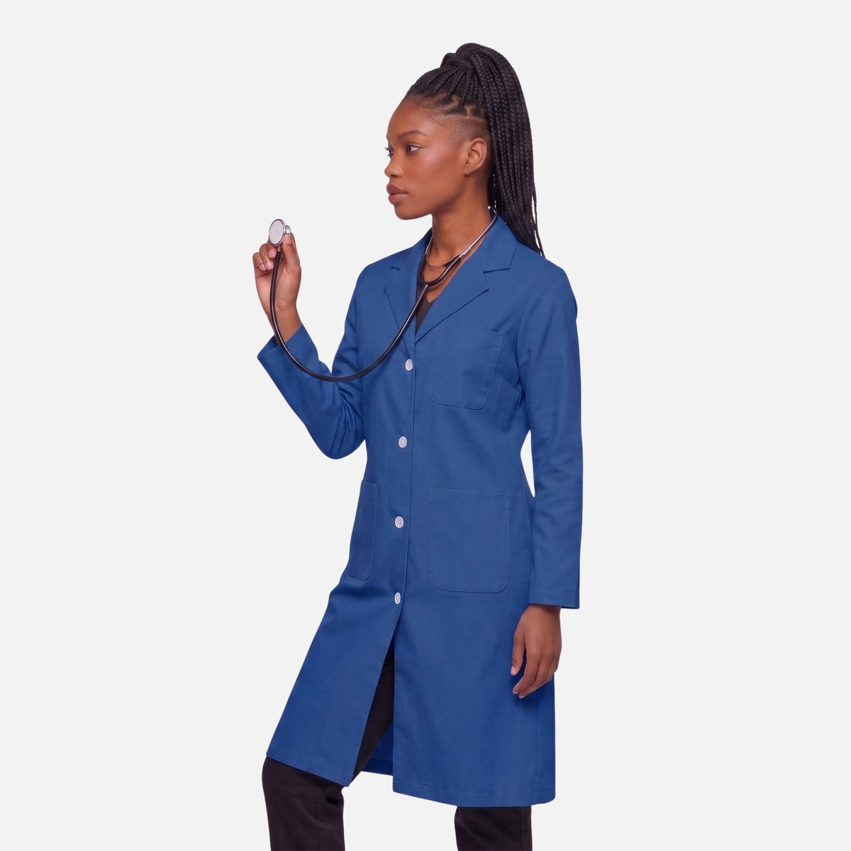 Bata Larga Essential Mujer | 3 Pockets