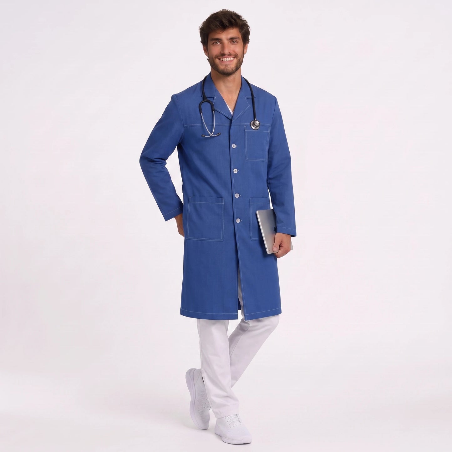 Bata Larga Pespunte Hombre | 3 Pockets
