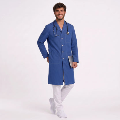 Bata Larga Pespunte Hombre | 3 Pockets