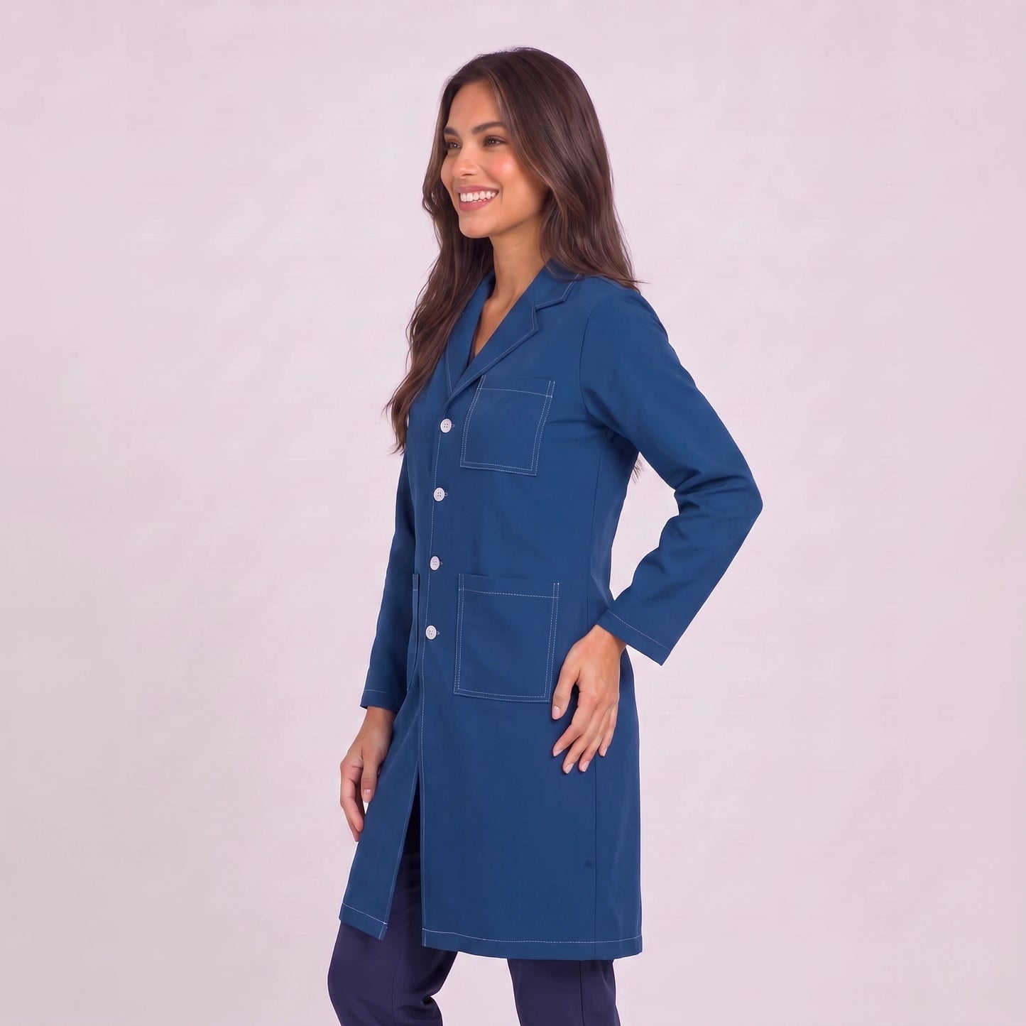 Bata Larga Prepunte Mujer | 3 Pockets