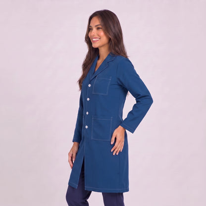 Bata Larga Prepunte Mujer | 3 Pockets
