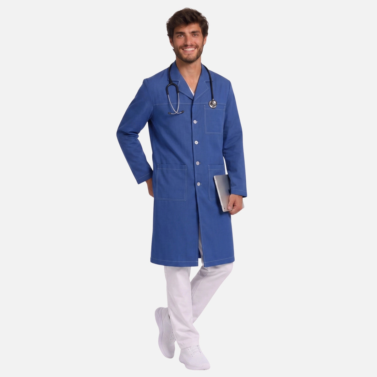 Bata Larga Pespunte Hombre | 3 Pockets