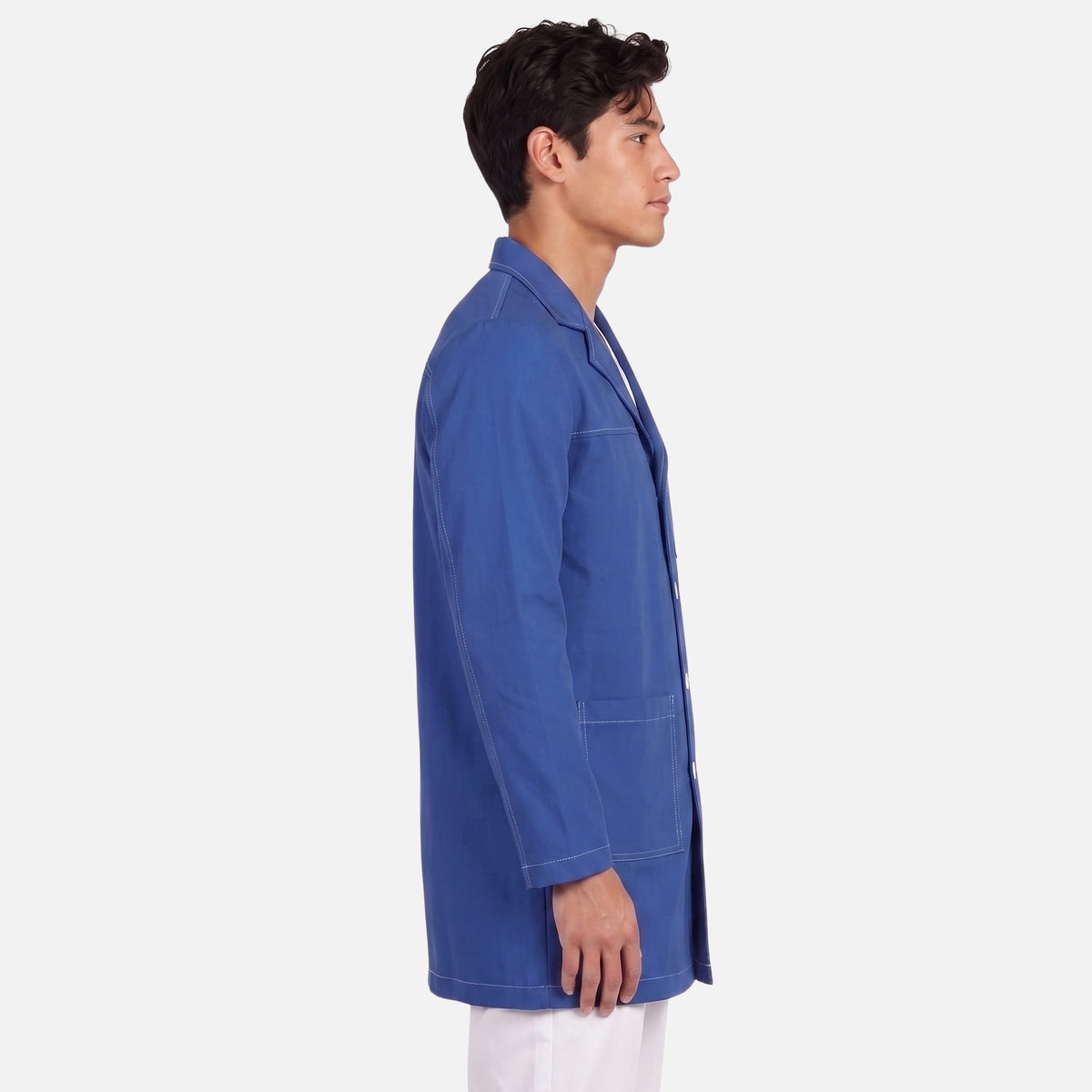 Bata Corta Pespunte Hombre | 3 Pockets