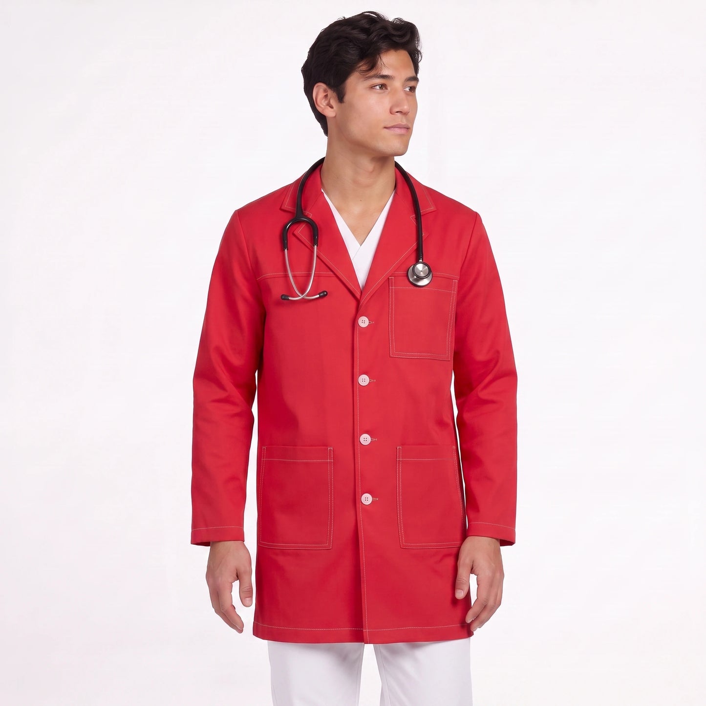 Bata Corta Pespunte Hombre | 3 Pockets