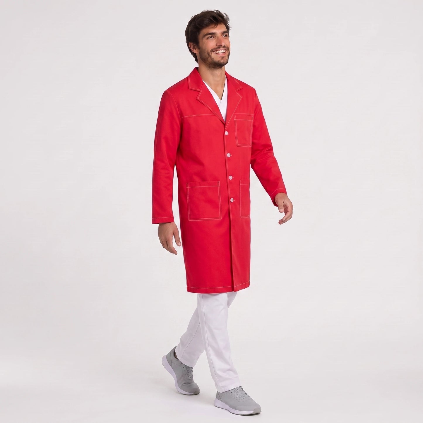 Bata Larga Pespunte Hombre | 3 Pockets
