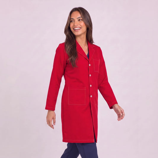 Bata Larga Prepunte Mujer | 3 Pockets