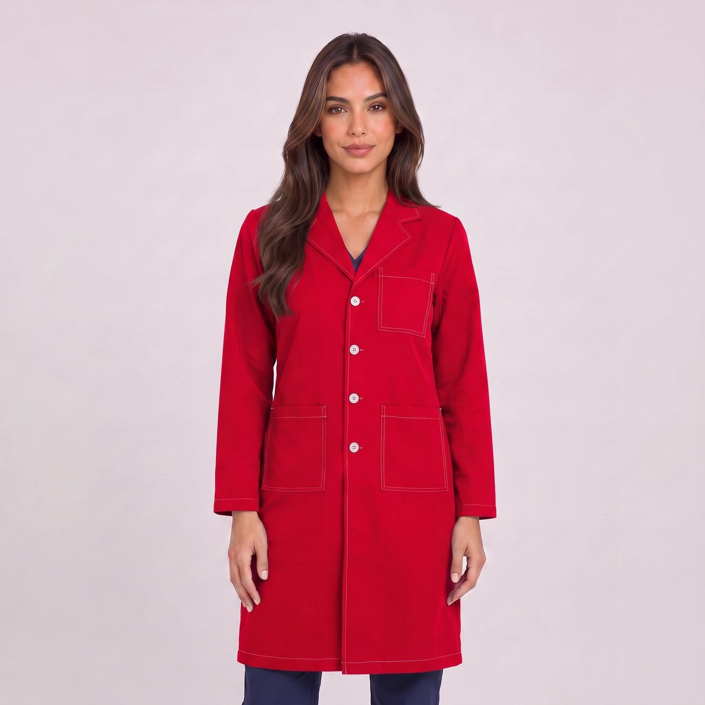 Bata Larga Prepunte Mujer | 3 Pockets