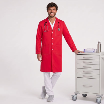 Bata Larga Pespunte Hombre | 3 Pockets