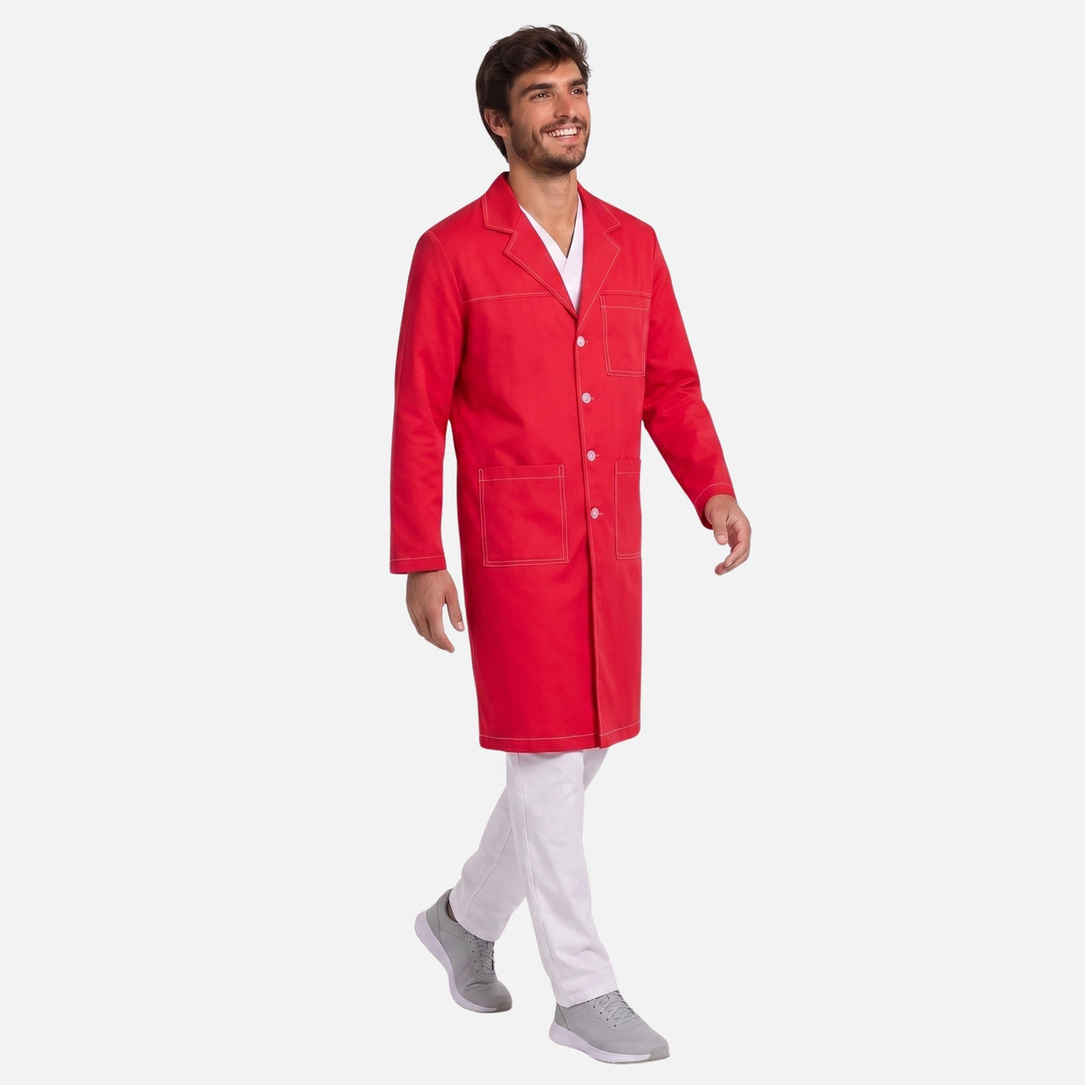 Bata Larga Pespunte Hombre | 3 Pockets
