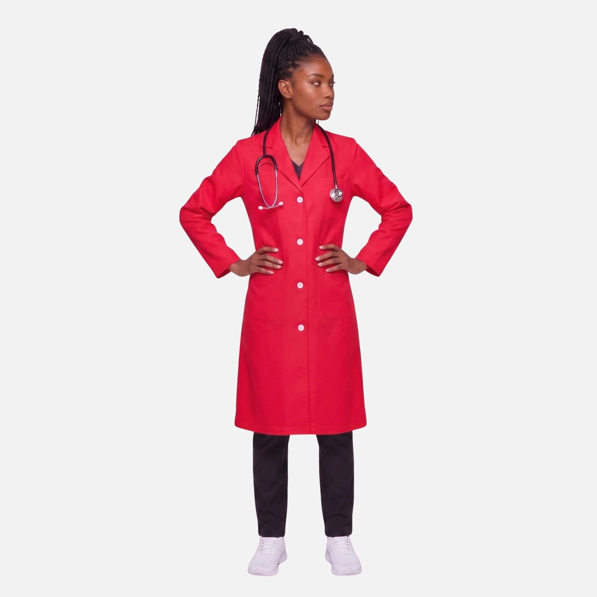 Bata Larga Essential Mujer | 3 Pockets