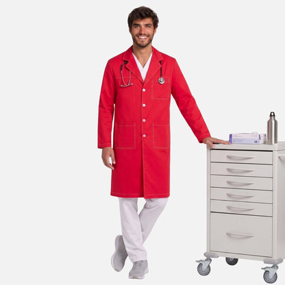 Bata Larga Pespunte Hombre | 3 Pockets