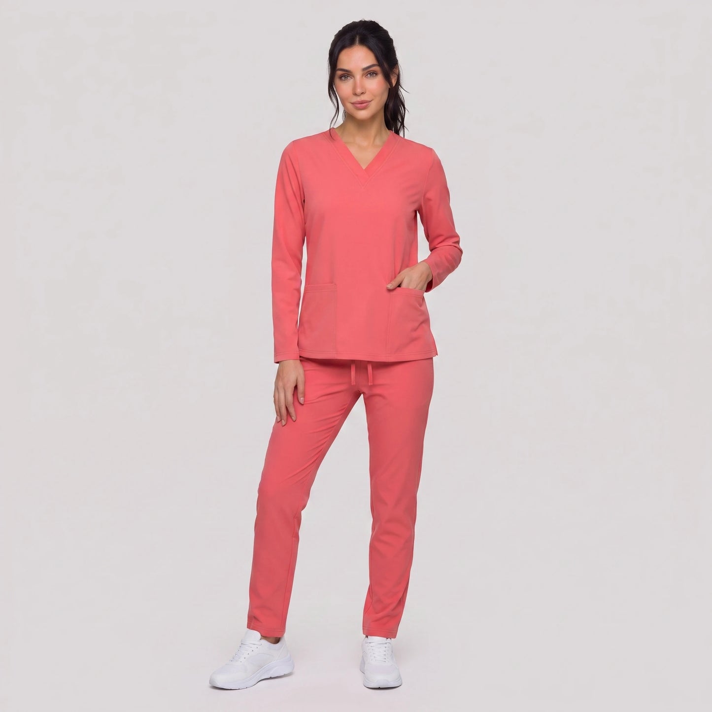 Top Manga Larga Mujer | 2 Pockets