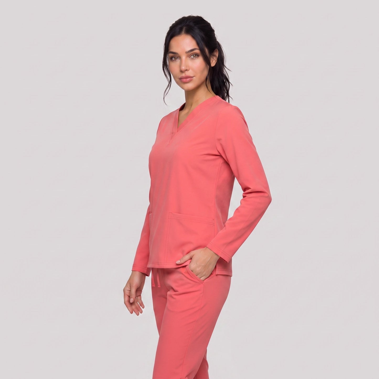 Top Manga Larga Mujer | 2 Pockets