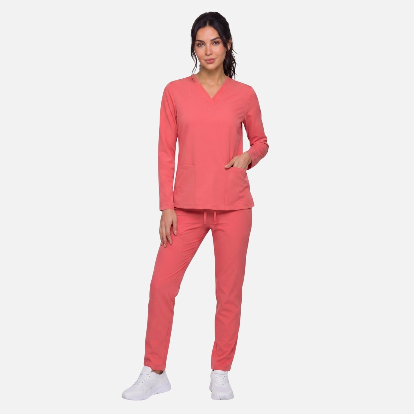 Top Manga Larga Mujer | 2 Pockets