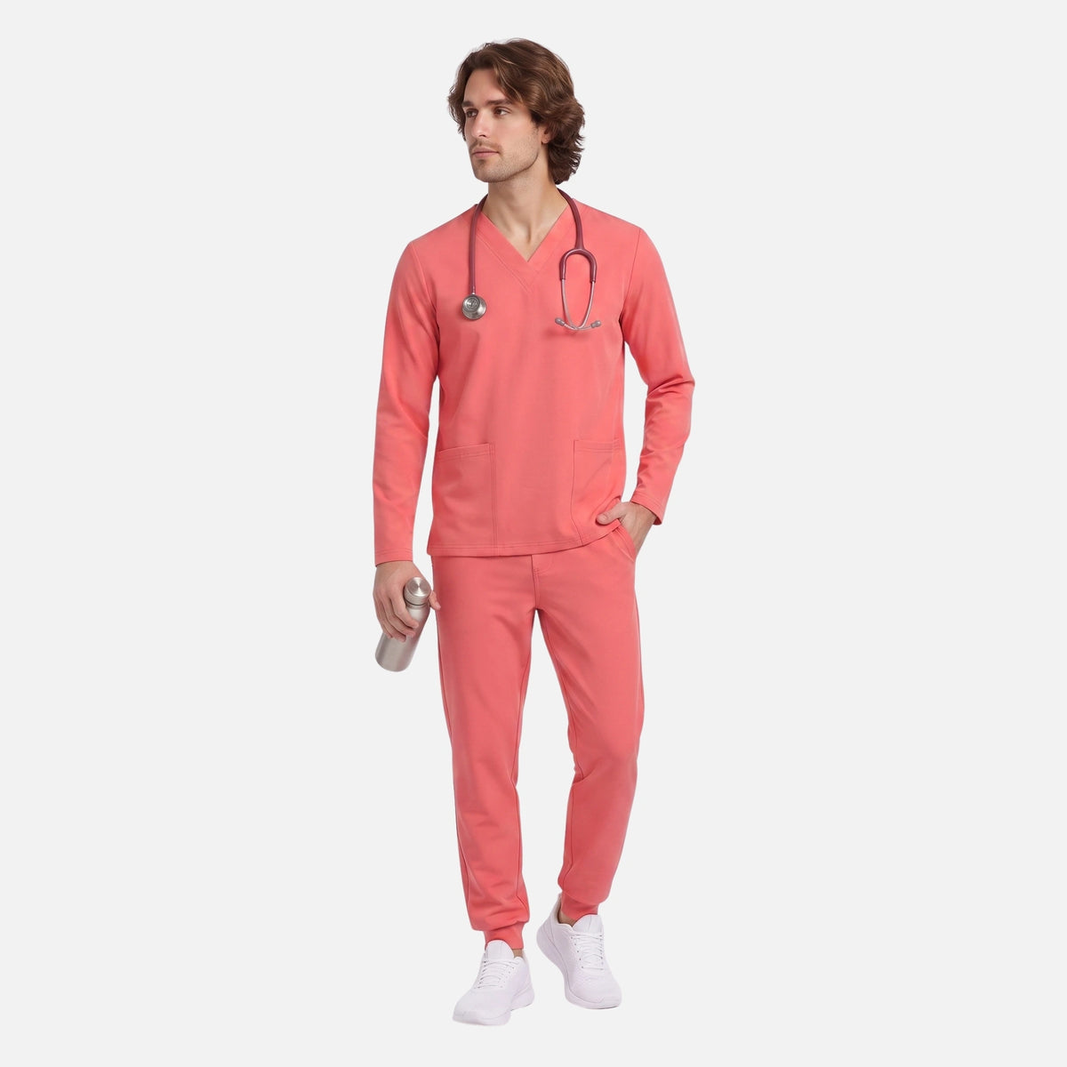 Top Manga Larga Hombre | 2 Pockets