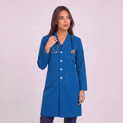Bata Larga Prepunte Mujer | 3 Pockets