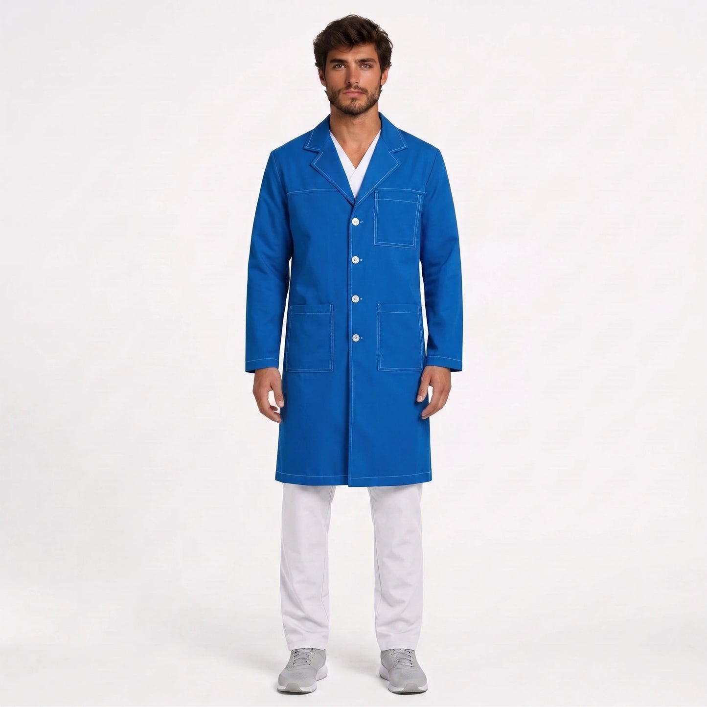 Bata Larga Pespunte Hombre | 3 Pockets