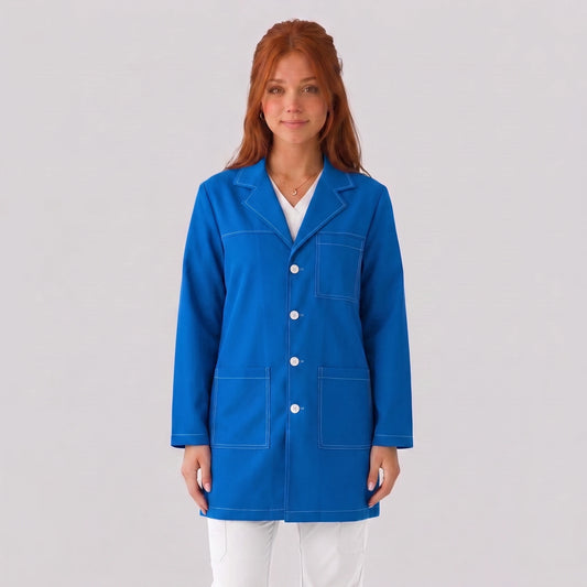 Bata Corta Pespunte Mujer | 3 Pockets