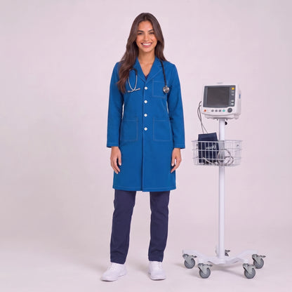 Bata Larga Prepunte Mujer | 3 Pockets
