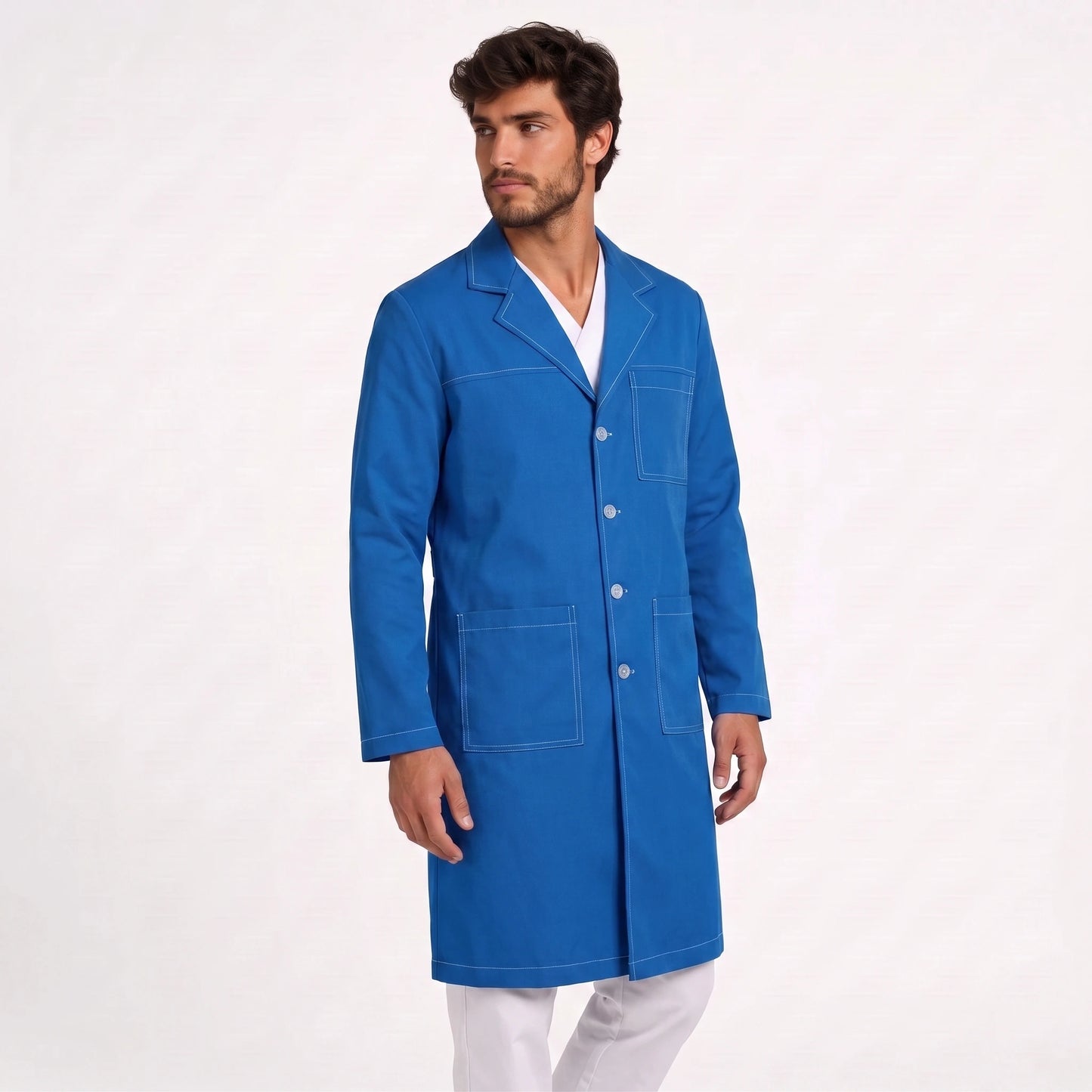 Bata Larga Pespunte Hombre | 3 Pockets