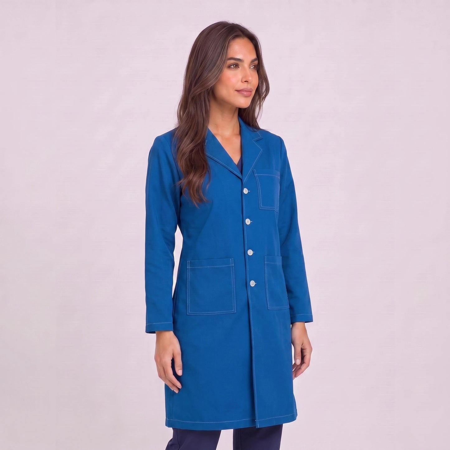 Bata Larga Prepunte Mujer | 3 Pockets
