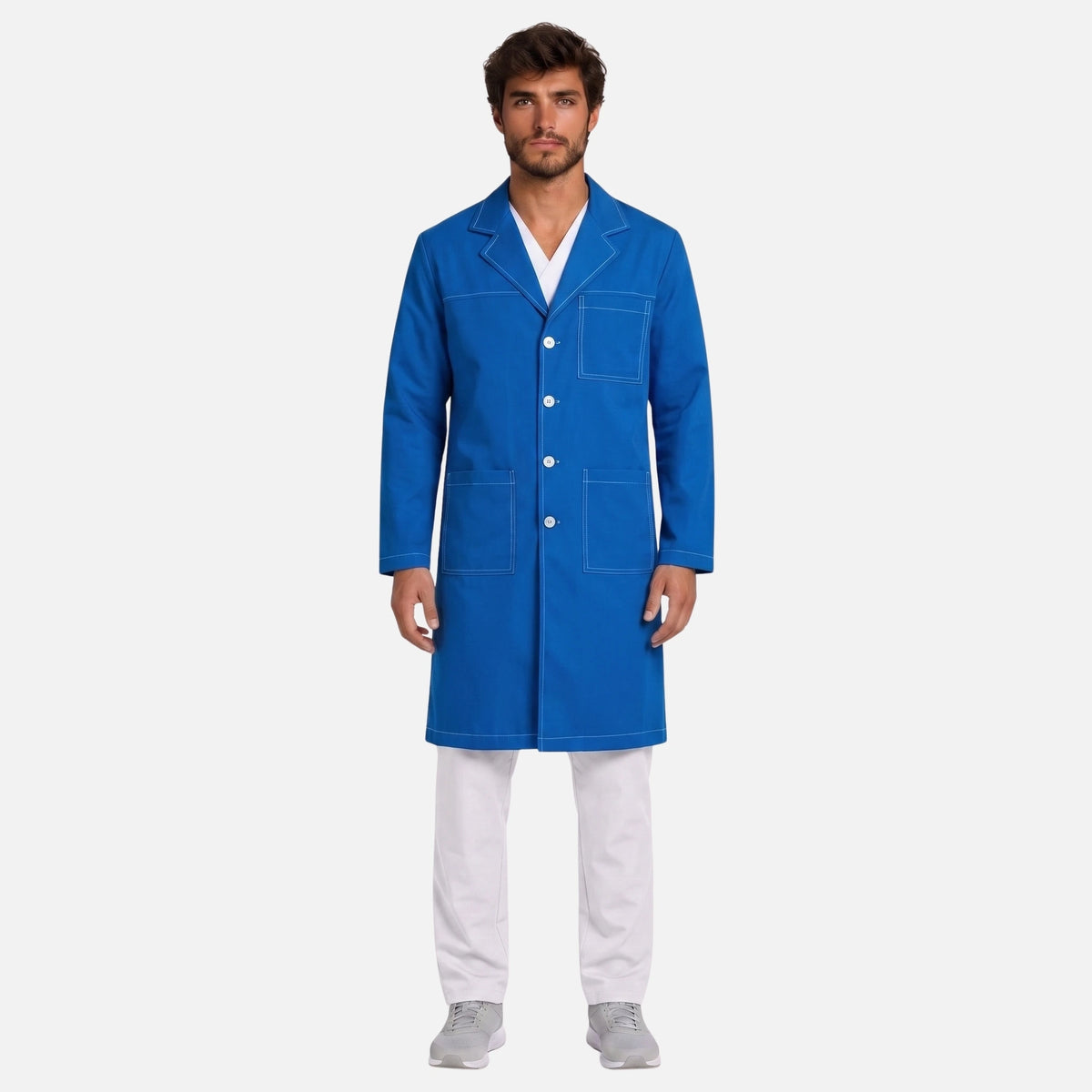 Bata Larga Pespunte Hombre | 3 Pockets