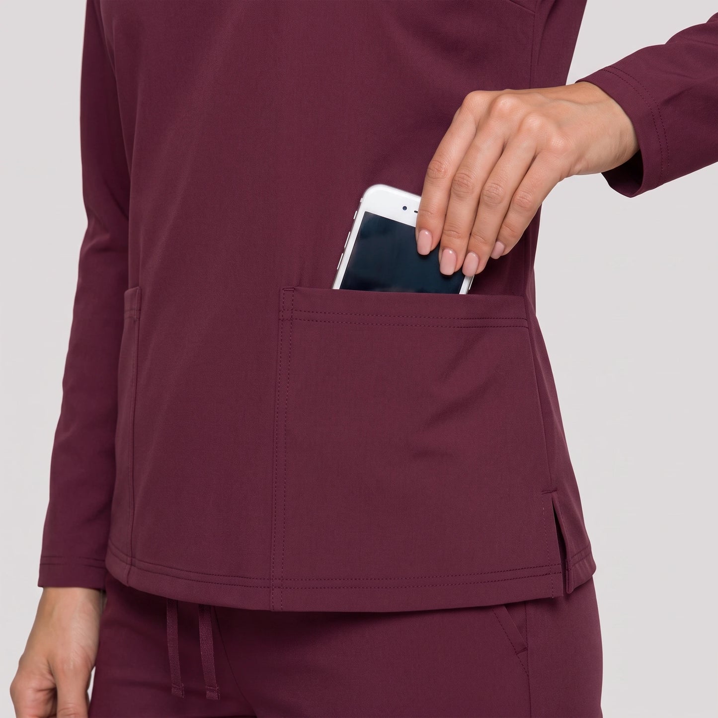 Top Manga Larga Mujer | 2 Pockets